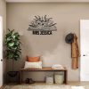Personalized Name Book With Flowers Reading Sign Book Lover Sign Teacher Gift 6