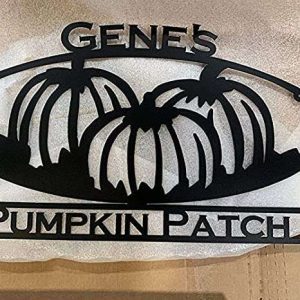 Pumpkin Patch Farmer Wall Art Personalized Metal Sign 2