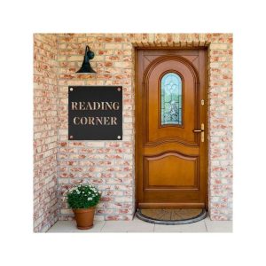 Reading Corner Sign Library Metal Sign Reading Room Librarian Gift 2