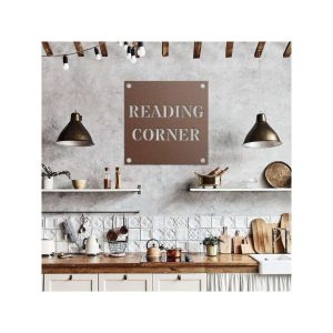 Reading Corner Sign Library Metal Sign Reading Room Librarian Gift 4