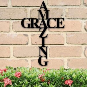 Religious Amazing Grace God Word Religious Metal Sign 3
