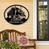 Semi Truck Wall Art Sign Personalized Metal Sign Gift For Truck Drivers 1