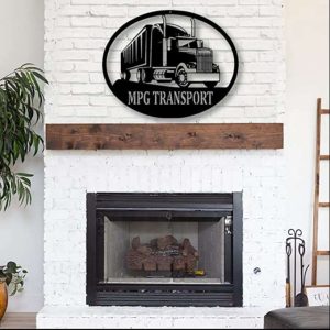 Semi Truck Gifts For Truck Drivers American Flag Metal Truck Decor - Custom  Laser Cut Metal Art & Signs, Gift & Home Decor