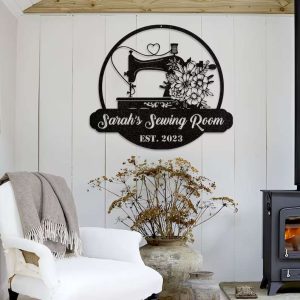 Sewing Metal Wall Art Sewing Room Decor Personalized Sewing Metal Sign 4