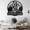 Snowmobile Jump Sign Personalized Snowmobile Metal Sign 2