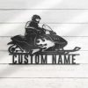 Snowmobile Ski Doo Sign Motor Biker Custom Snowmobile Metal Sign 4 1
