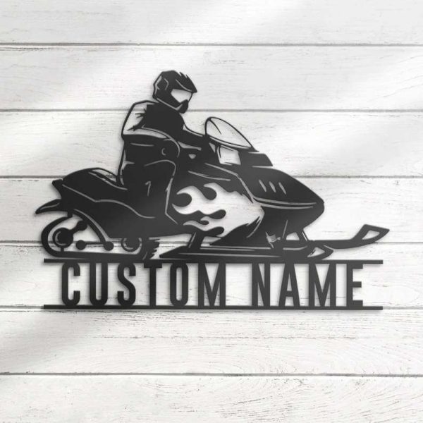 Snowmobile Ski Doo Sign Motor Biker Custom Snowmobile Metal Sign