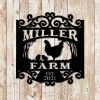 Vintage Chicken Coop Farm Metal Sign Farmhouse Decor Custom Farm Sign 3