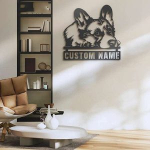 Welsh Corgi Metal Wall Art Dog Lover Personalized Metal Sign 1