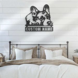 Welsh Corgi Metal Wall Art Dog Lover Personalized Metal Sign 3