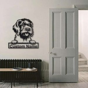 Wirehaired Pointing Griffon Dog Metal Wall Art Dog Lover Personalized Metal Sign 3