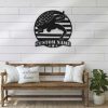 Wrestling US Flag Wrestler Name Sign Personalized Wrestle Metal Sign 2