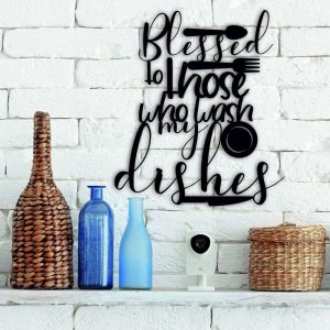 Blessed To Those Who Wash My Dishes Sign Kitchen Sign Kitchen Wall Decor Mom Grandma Gifts Mothers Day Gift