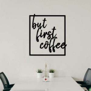 But First Coffee Wall Art Coffee Station Sign Coffee Bar Sign Kitchen Decor Home Decor Gift