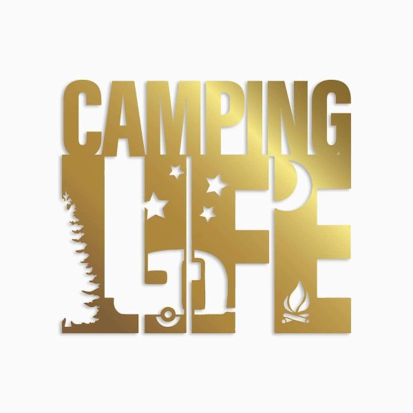 Camping Life Funny Camping Quotes RV Campfire Custom Metal Sign