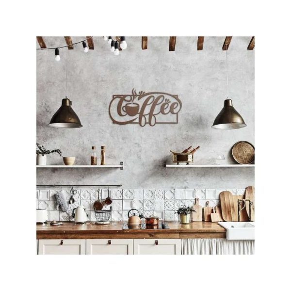 Coffee Bar Metal Wall Art Coffee Lover Gift Coffee Decoration for Kitchen