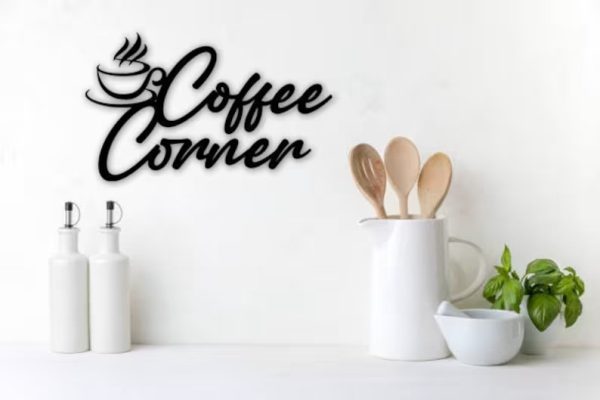 Coffee Corner Metal Wall Art Decoration for Kitchen Christmas Birthday Gift for Coffee Lover Coffee Bar Home Decor Housewarming Gift