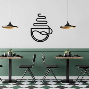 Coffee Cup Metal Sign Cafe Wall Decor Idea Coffee Decor Home And Kitchen Decoration Metal Coffee Signs 1