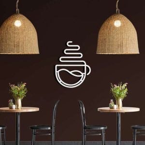 Coffee Cup Metal Sign Cafe Wall Decor Idea Coffee Decor Home And Kitchen Decoration Metal Coffee Signs 2