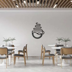 Coffee Cup Metal Sign Cafe Wall Decor Idea Coffee Decor Home And Kitchen Decoration Metal Coffee Signs 3