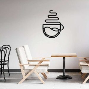 Coffee Cup Metal Sign Cafe Wall Decor Idea Coffee Decor Home And Kitchen Decoration Metal Coffee Signs 5