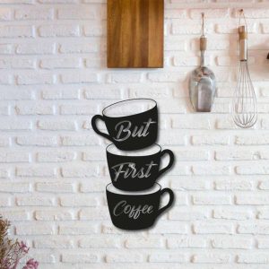 Coffee Metal Sign Coffee Shop Decor Coffee First Coffee Station Sign Coffee Bar Decor 1