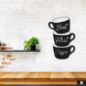 Coffee Metal Sign Coffee Shop Decor Coffee First Coffee Station Sign Coffee Bar Decor 2