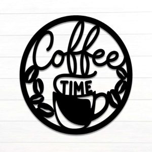 Coffee Time Coffee Station Sign Coffee Beans Sign Coffee Bar Sign Coffee Lover Gifts