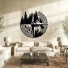 Compass Mountain Wall Decor Nautical Compass Forest Sign Enthusiast Outdoor Decor 1