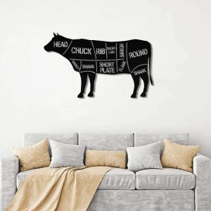 Cow Catle Metal Farm Sign Cow Lover Gift Farmhouse Sign Indoor Outdoor Coop Decor Front Gate Entry Road Barn Stable Farmer Gift 1