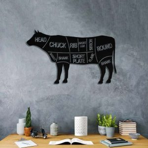 Cow Catle Metal Farm Sign Cow Lover Gift Farmhouse Sign Indoor Outdoor Coop Decor Front Gate Entry Road Barn Stable Farmer Gift 2