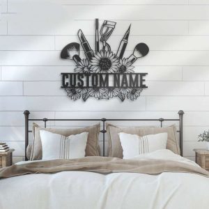 Custom Artist Makeup Sign Beauty Cosmetics Name Sign Barber Shop Sign Home Decor Birthday Gifts