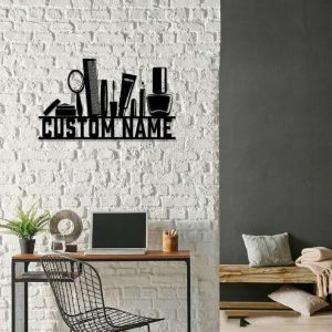 Custom Artist Makeup Sign Beauty Cosmetics Name Sign Home Decor Barber Gifts 2