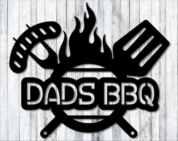 Custom BBQ Sign Grill Sign Barbecue Sign Dad Gifts Fathers Day BBQ Gifts