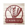 Custom Barber Metal Sign Barber Gifts Hair Stylist Name Sign Hairdresser Gifts 1