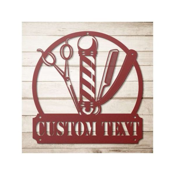 Custom Barber Metal Sign Barber Gifts Hair Stylist Name Sign Hairdresser Gifts