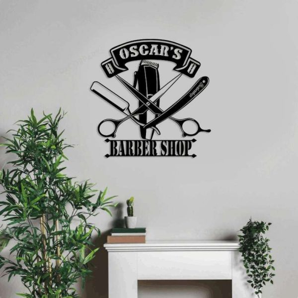 Custom Barber Shop Equipment Sign Barber Shop Sign Hairstylist Sign Gifts For Hairdresser