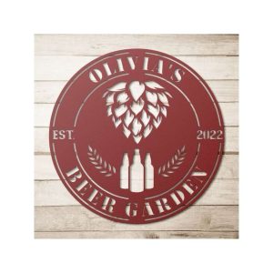 Custom Brewery Metal Sign Beer Lover Sign Home Brew Sign Beer Decor Housewarming Gift Fathers Day Gifts 1