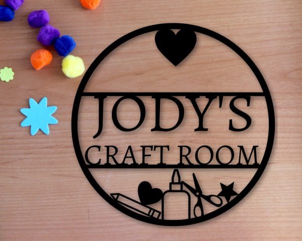 Custom Craft Room Metal Sign Home Decor Gift for Daughter, Mom,Grandma DIY Gift