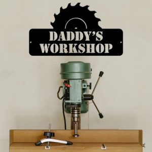 Custom Daddys Workshop Sign Personalized Last Name Signs Garage Wall Art Decor Fathers Day Gifts 3