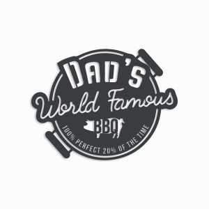 Custom Dads BBQ Sign Bar And Grill Sign Barbecue Lover Sign Dad Gifts Home Outdoor Backyard Decor 1