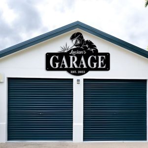 Custom Garage Metal Sign Personalized Welder Decorative Workshop Gifts for Men Father’s Day Gift