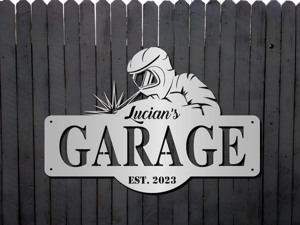 Custom Garage Metal Sign Personalized Welder Decorative Workshop Gifts for  Men Father's Day Gift - Custom Laser Cut Metal Art & Signs, Gift & Home  Decor