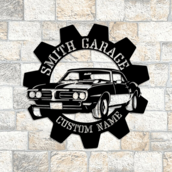 Custom Garage Metal Sign Personalized Workshop Name Sign Decor