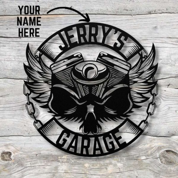 Custom Garage Sign Man Cave Decor Workshop Decor Garage Sign Dad Gifts