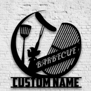 Custom Grill Metal Sign Backyard BBQ Name Sign Barbecue Sign Home Outdoor Decor Dad Mom Gift 3