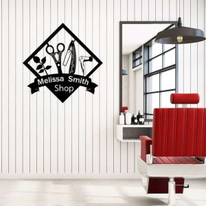 Custom Hair Salon Sign Hair dresser Sign Barber Shop Sign Hairstylist Gifts 3