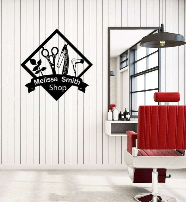 Custom Hair Salon Sign Hair dresser Sign Barber Shop Sign Hairstylist Gifts