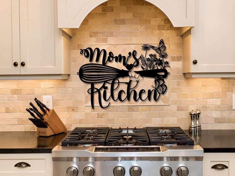  Earus Kitchen Decor Gifts for Mom, Kitchen Rules Wall