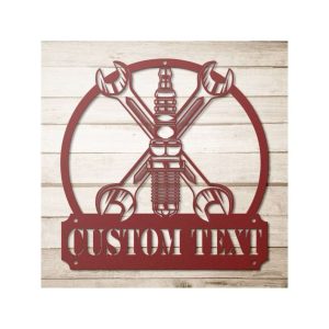 Custom Metal Car Garage Sign Garage Decor Workshop Decoration Dad Gifts 1